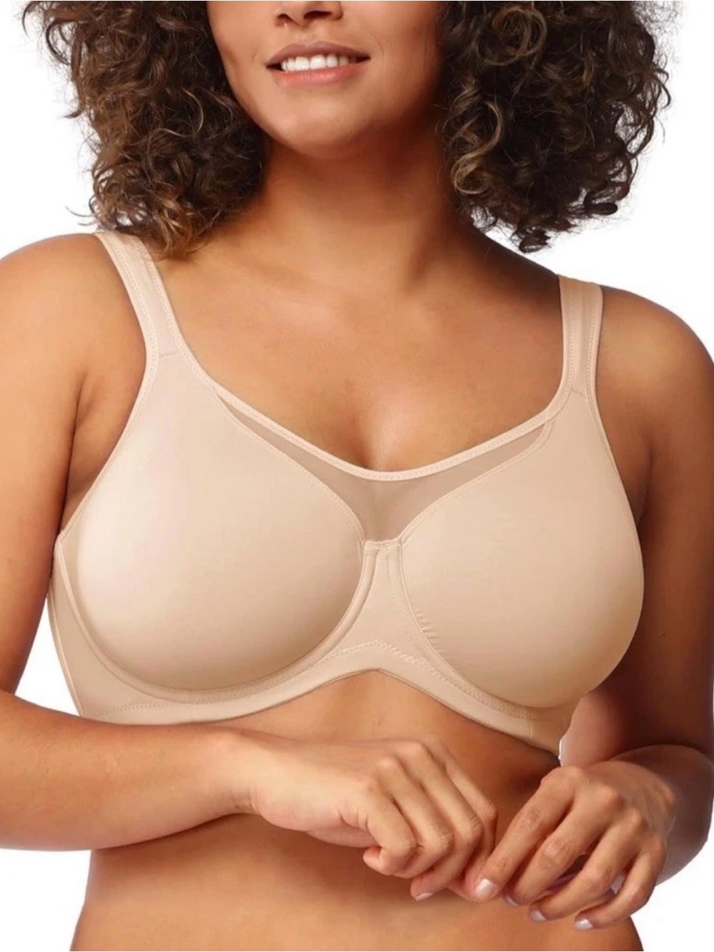 HSIA Women’s Minimizer Bra Full Coverage Underwire Unlined Plus Size 42D NWT